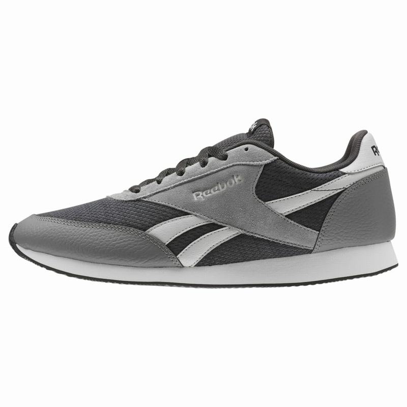 Tenisi Reebok Royal Classic Jogger 2 Barbati Negrii/Gri/Albi Romania NJ5629QC